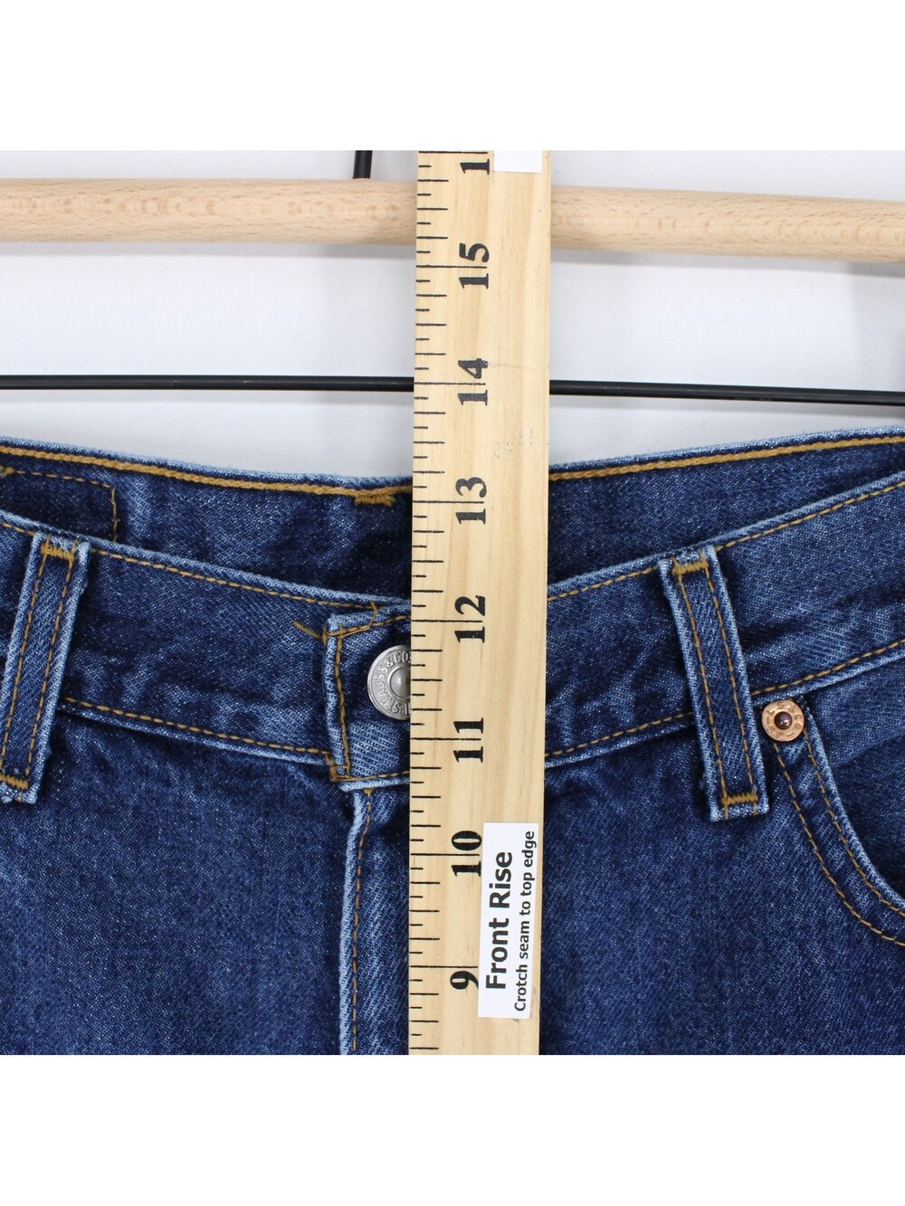 Vintage Levis 560 Jeans Womens 12 Blue Loose Fit Straight Leg High Rise Mom Y2K - Picture 7 of 11